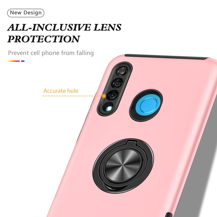 For Huawei P30 Lite PC + TPU Shockproof Magnetic Protective Case with Invisible Ring Holder