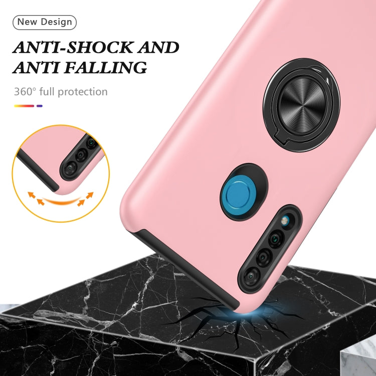 For Huawei P30 Lite PC + TPU Shockproof Magnetic Protective Case with Invisible Ring Holder