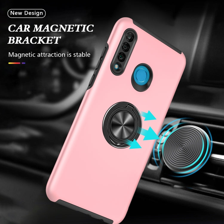 For Huawei P30 Lite PC + TPU Shockproof Magnetic Protective Case with Invisible Ring Holder