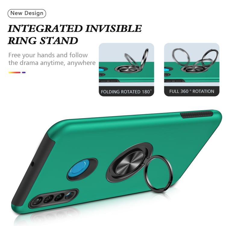 For Huawei P30 Lite PC + TPU Shockproof Magnetic Protective Case with Invisible Ring Holder