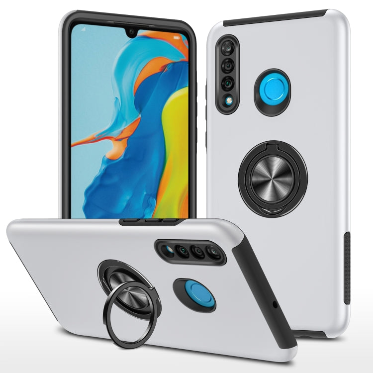 For Huawei P30 Lite PC + TPU Shockproof Magnetic Protective Case with Invisible Ring Holder