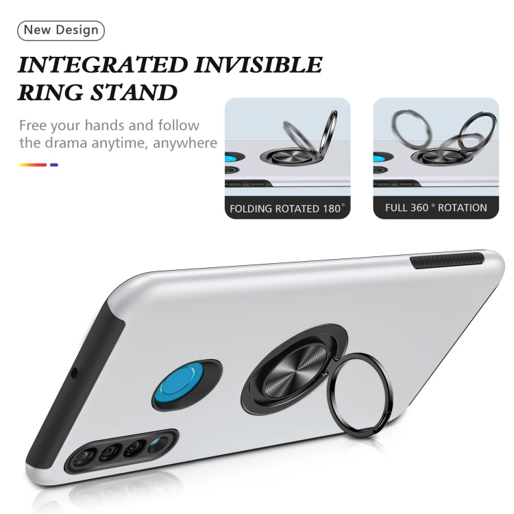 For Huawei P30 Lite PC + TPU Shockproof Magnetic Protective Case with Invisible Ring Holder
