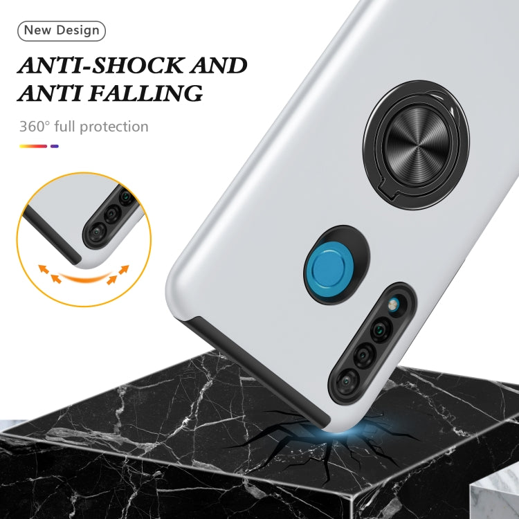 For Huawei P30 Lite PC + TPU Shockproof Magnetic Protective Case with Invisible Ring Holder