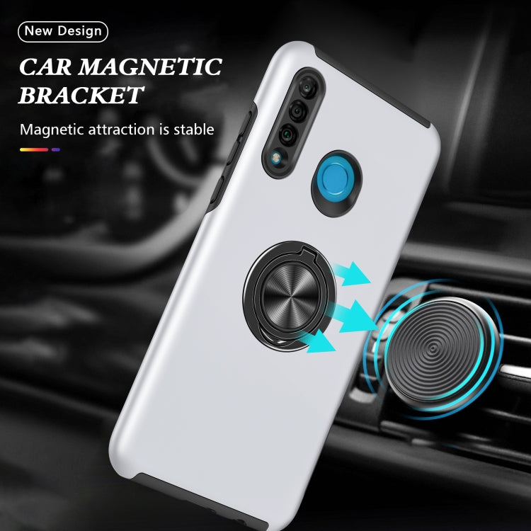 For Huawei P30 Lite PC + TPU Shockproof Magnetic Protective Case with Invisible Ring Holder