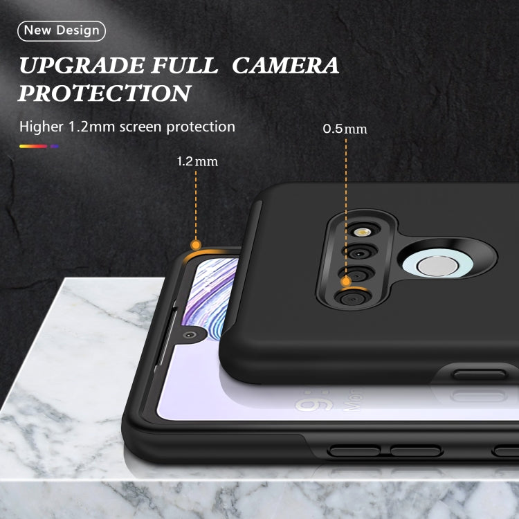 For LG Stylo 6 PC + TPU Shockproof Magnetic Protective Case with Invisible Ring Holder