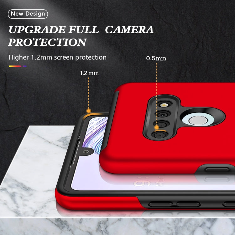 For LG Stylo 6 PC + TPU Shockproof Magnetic Protective Case with Invisible Ring Holder