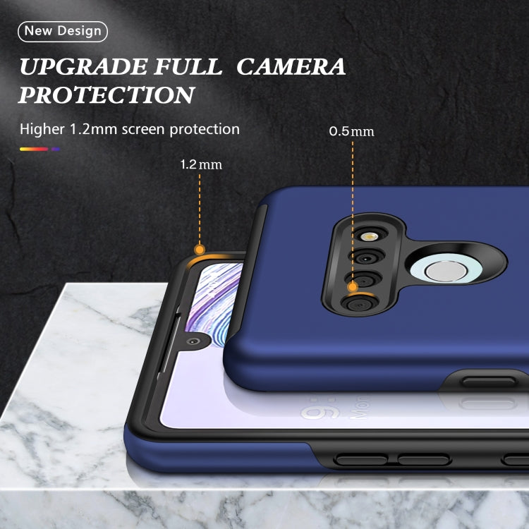 For LG Stylo 6 PC + TPU Shockproof Magnetic Protective Case with Invisible Ring Holder