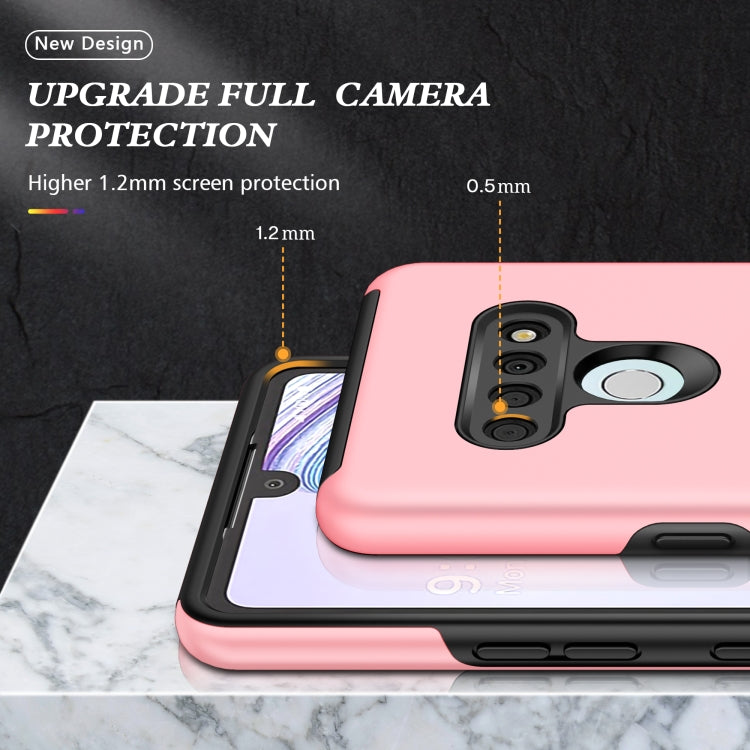 For LG Stylo 6 PC + TPU Shockproof Magnetic Protective Case with Invisible Ring Holder