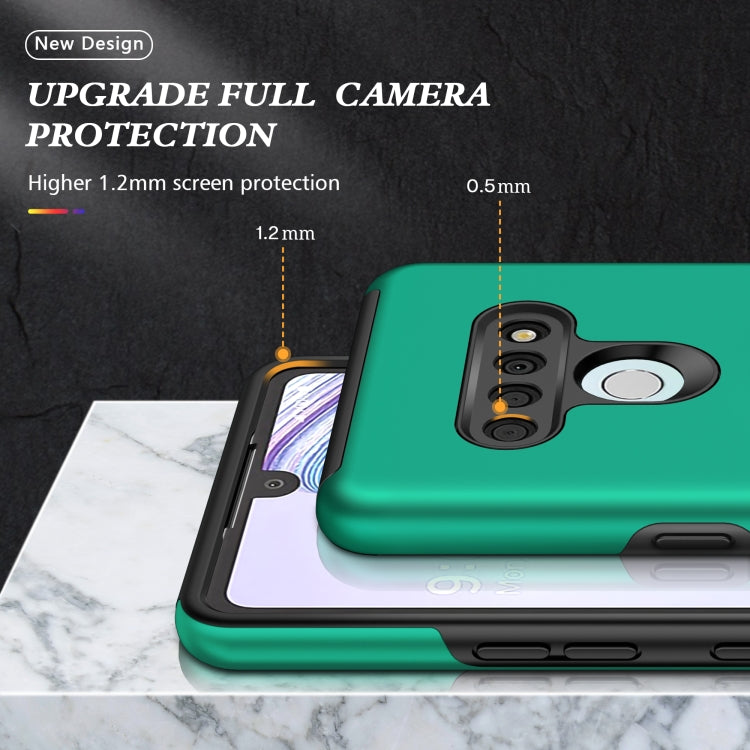 For LG Stylo 6 PC + TPU Shockproof Magnetic Protective Case with Invisible Ring Holder