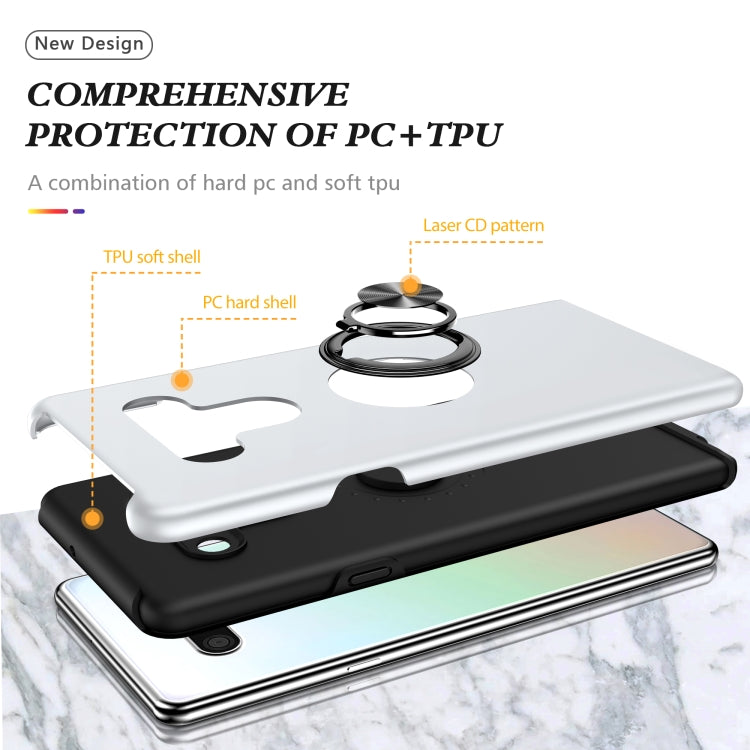 For LG Stylo 6 PC + TPU Shockproof Magnetic Protective Case with Invisible Ring Holder