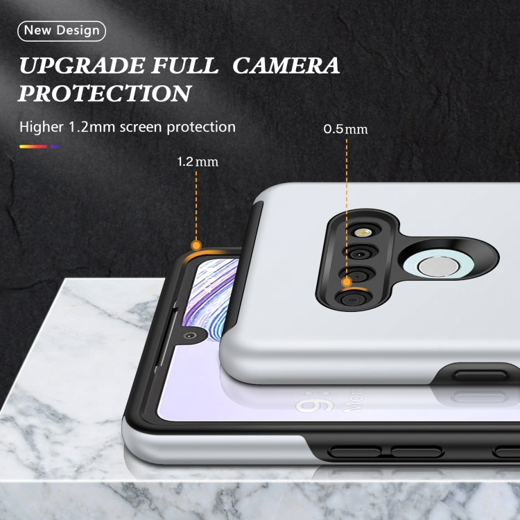 For LG Stylo 6 PC + TPU Shockproof Magnetic Protective Case with Invisible Ring Holder
