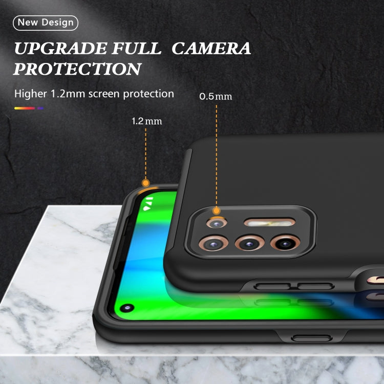 For Motorola Moto G9 Plus PC + TPU Shockproof Magnetic Protective Case with Invisible Ring Holder