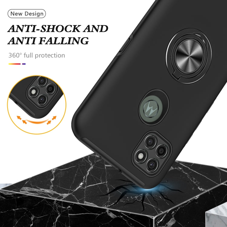 For Motorola Moto G9 Power PC + TPU Shockproof Magnetic Protective Case with Invisible Ring Holder
