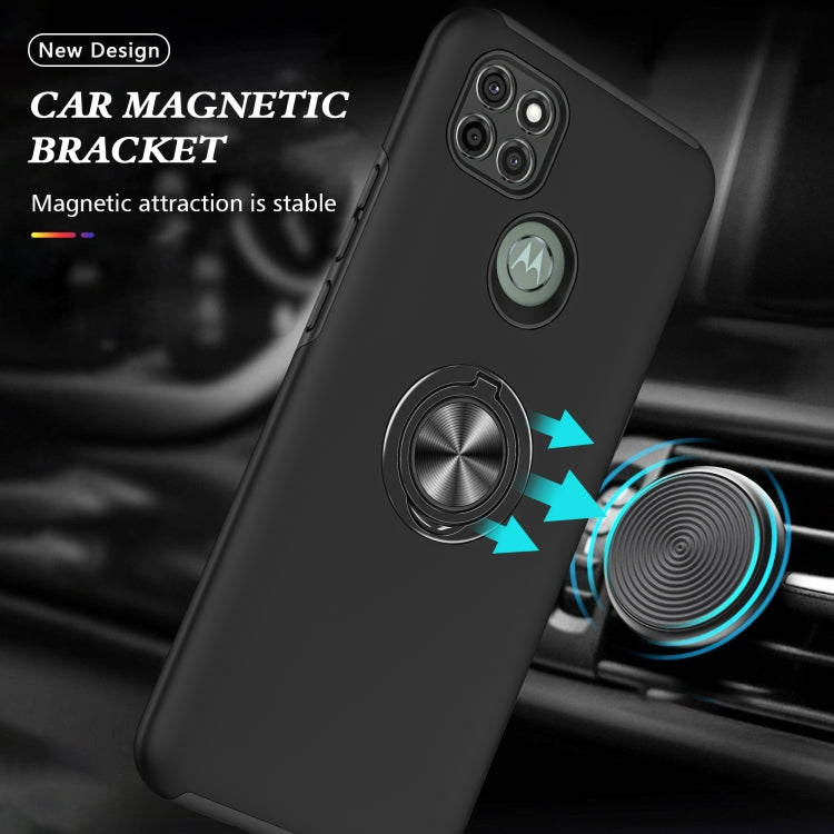 For Motorola Moto G9 Power PC + TPU Shockproof Magnetic Protective Case with Invisible Ring Holder