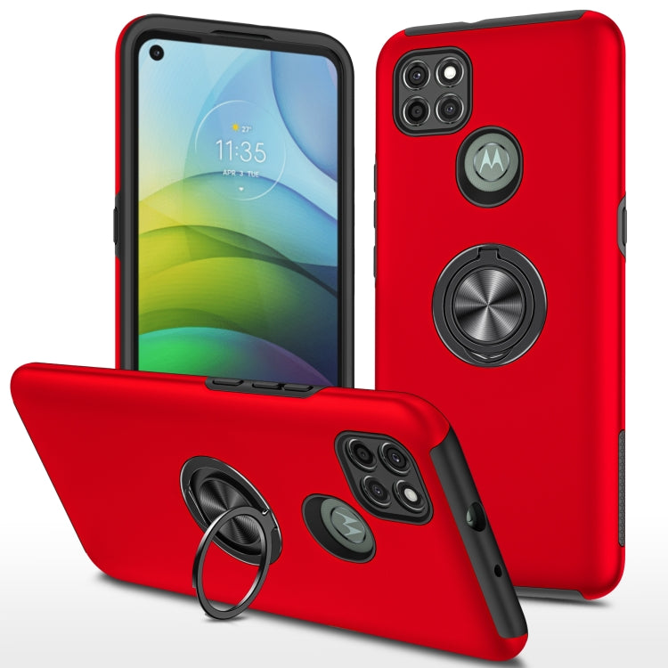 For Motorola Moto G9 Power PC + TPU Shockproof Magnetic Protective Case with Invisible Ring Holder