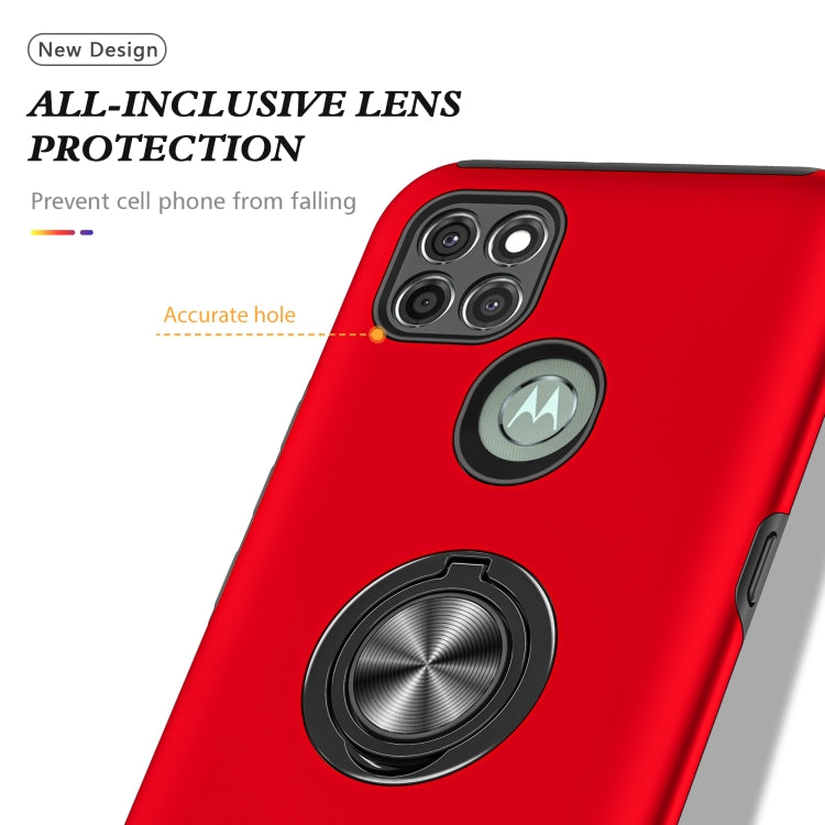 For Motorola Moto G9 Power PC + TPU Shockproof Magnetic Protective Case with Invisible Ring Holder