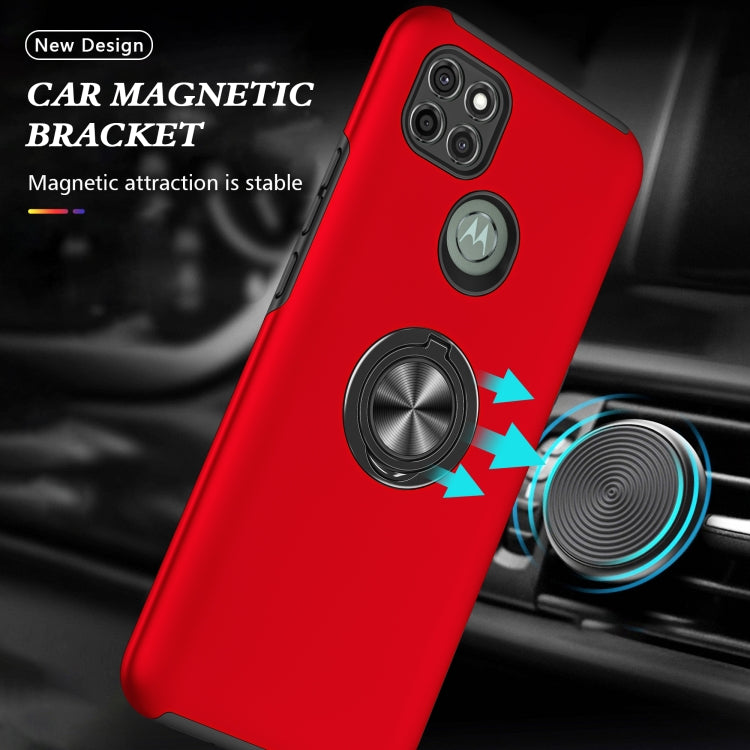 For Motorola Moto G9 Power PC + TPU Shockproof Magnetic Protective Case with Invisible Ring Holder