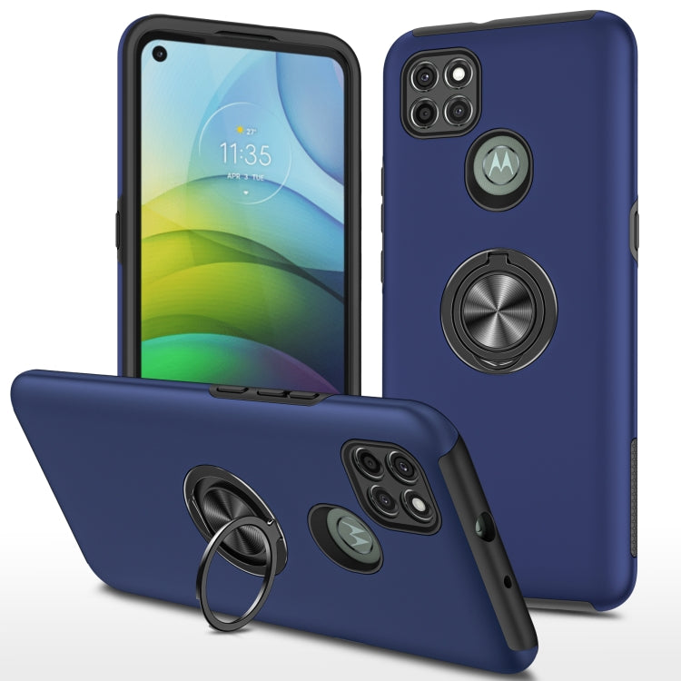 For Motorola Moto G9 Power PC + TPU Shockproof Magnetic Protective Case with Invisible Ring Holder