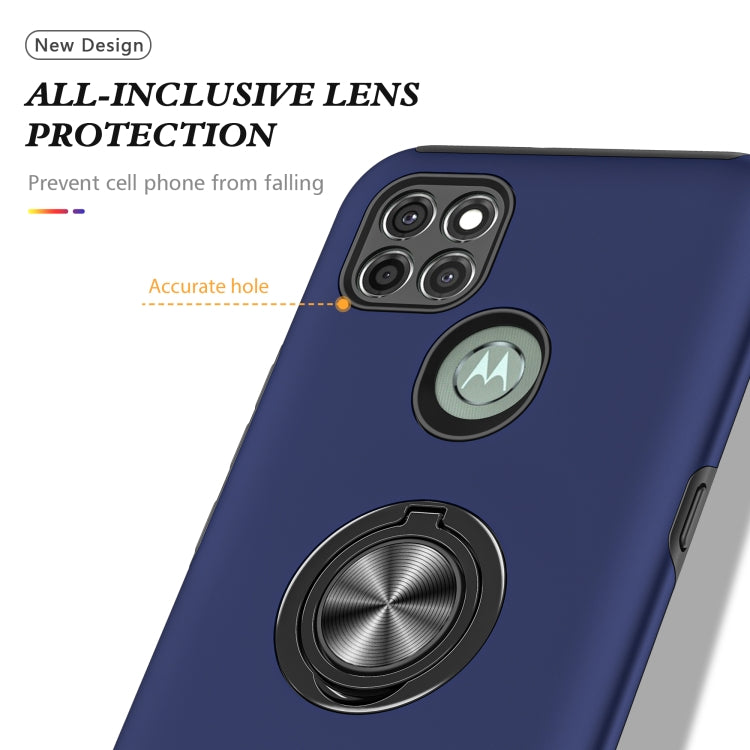 For Motorola Moto G9 Power PC + TPU Shockproof Magnetic Protective Case with Invisible Ring Holder