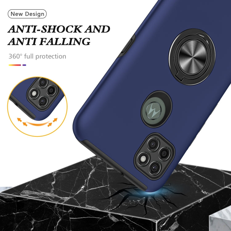 For Motorola Moto G9 Power PC + TPU Shockproof Magnetic Protective Case with Invisible Ring Holder