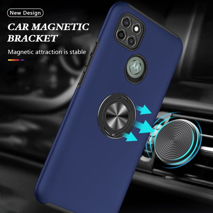 For Motorola Moto G9 Power PC + TPU Shockproof Magnetic Protective Case with Invisible Ring Holder