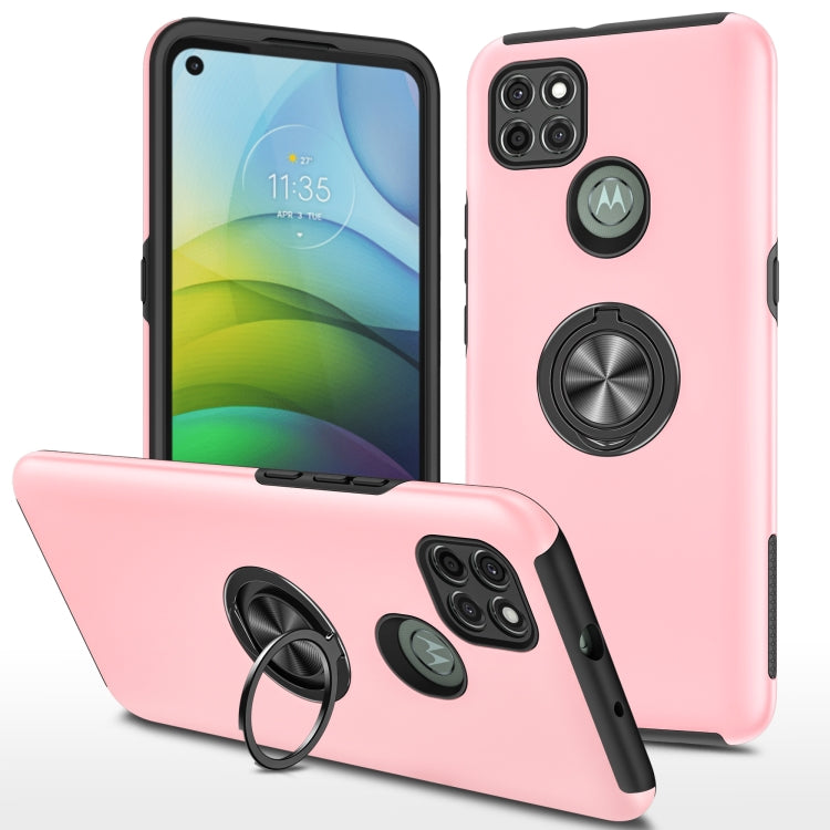 For Motorola Moto G9 Power PC + TPU Shockproof Magnetic Protective Case with Invisible Ring Holder