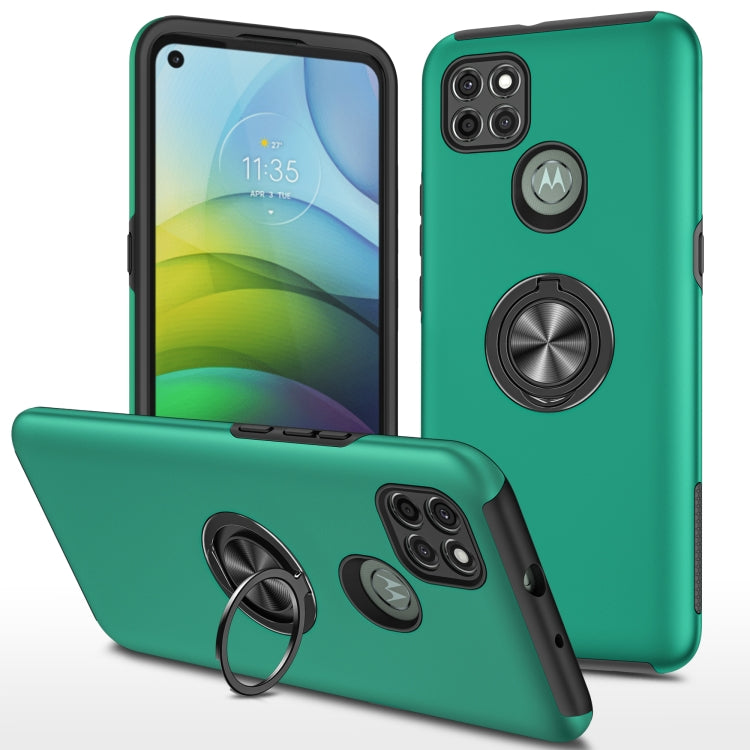 For Motorola Moto G9 Power PC + TPU Shockproof Magnetic Protective Case with Invisible Ring Holder