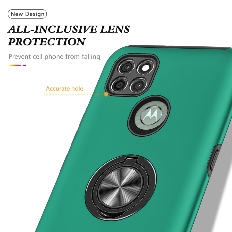 For Motorola Moto G9 Power PC + TPU Shockproof Magnetic Protective Case with Invisible Ring Holder