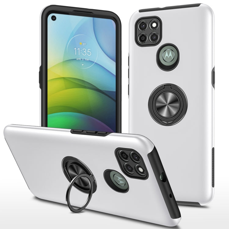 For Motorola Moto G9 Power PC + TPU Shockproof Magnetic Protective Case with Invisible Ring Holder