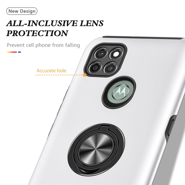 For Motorola Moto G9 Power PC + TPU Shockproof Magnetic Protective Case with Invisible Ring Holder