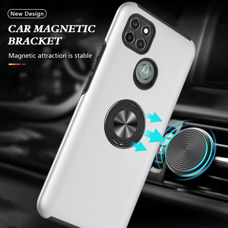 For Motorola Moto G9 Power PC + TPU Shockproof Magnetic Protective Case with Invisible Ring Holder