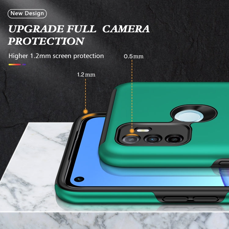 For OPPO A53 PC + TPU Shockproof Magnetic Protective Case with Invisible Ring Holder