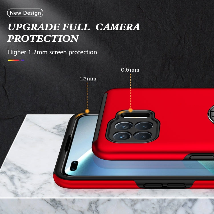 For OPPO A93 4G PC + TPU Shockproof Magnetic Protective Case with Invisible Ring Holder