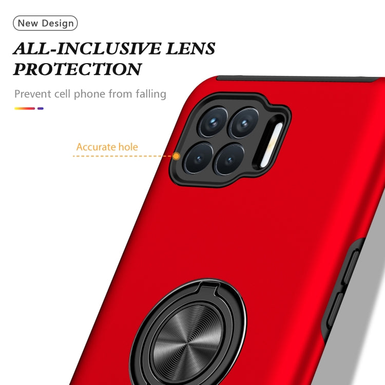 For OPPO A93 4G PC + TPU Shockproof Magnetic Protective Case with Invisible Ring Holder