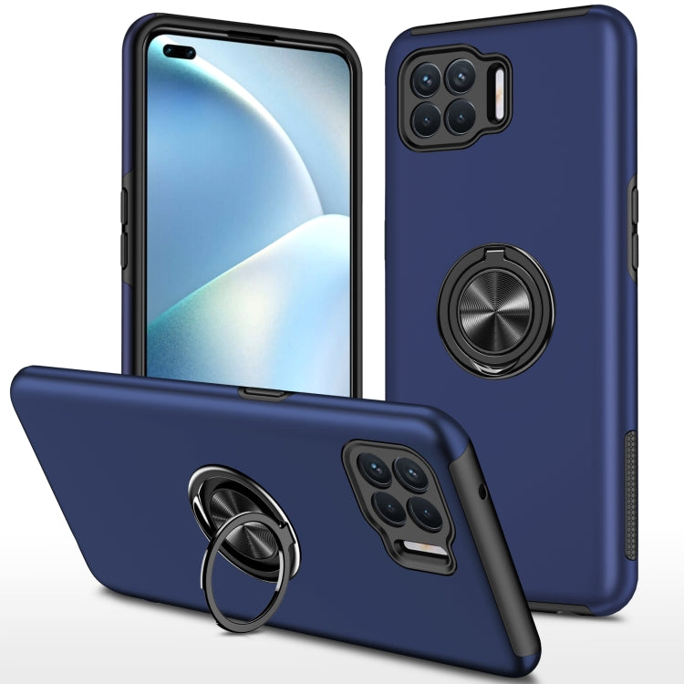 For OPPO A93 4G PC + TPU Shockproof Magnetic Protective Case with Invisible Ring Holder
