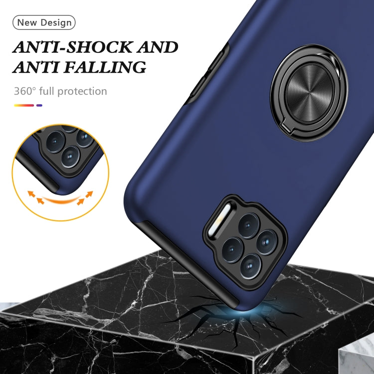 For OPPO A93 4G PC + TPU Shockproof Magnetic Protective Case with Invisible Ring Holder