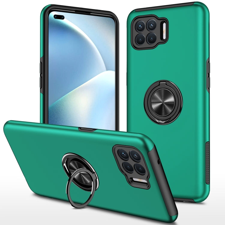 For OPPO A93 4G PC + TPU Shockproof Magnetic Protective Case with Invisible Ring Holder