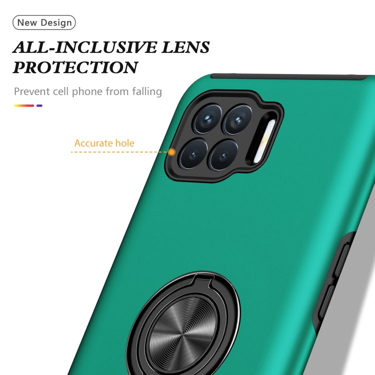 For OPPO A93 4G PC + TPU Shockproof Magnetic Protective Case with Invisible Ring Holder