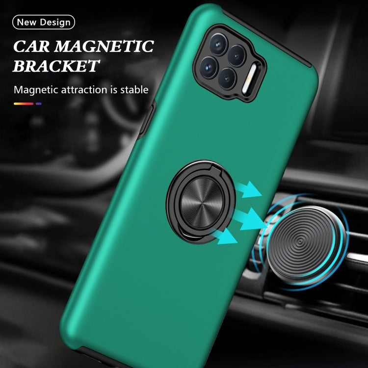 For OPPO A93 4G PC + TPU Shockproof Magnetic Protective Case with Invisible Ring Holder