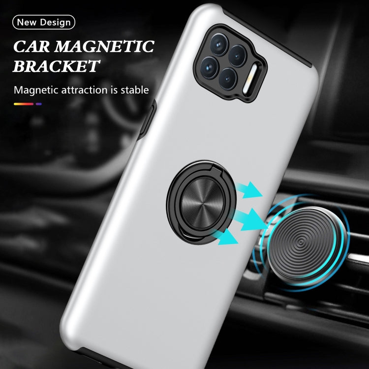 For OPPO A93 4G PC + TPU Shockproof Magnetic Protective Case with Invisible Ring Holder