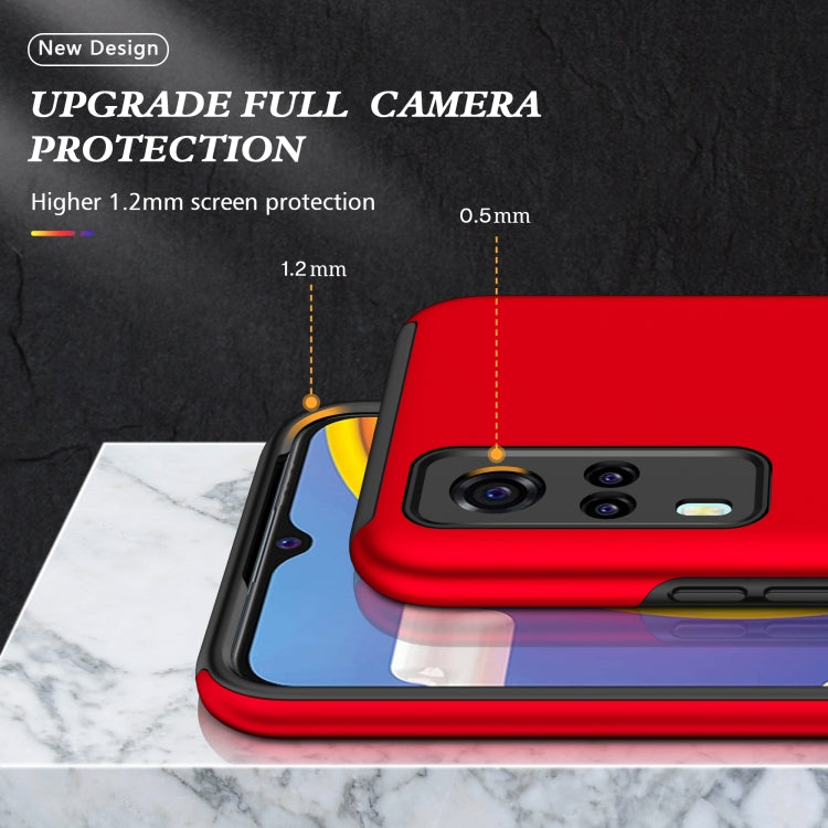For vivo Y31 PC + TPU Shockproof Magnetic Protective Case with Invisible Ring Holder