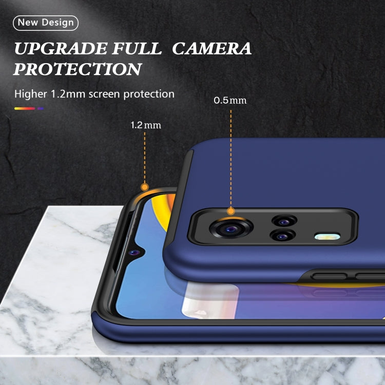 For vivo Y31 PC + TPU Shockproof Magnetic Protective Case with Invisible Ring Holder