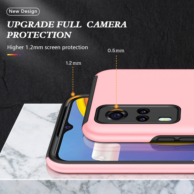 For vivo Y31 PC + TPU Shockproof Magnetic Protective Case with Invisible Ring Holder