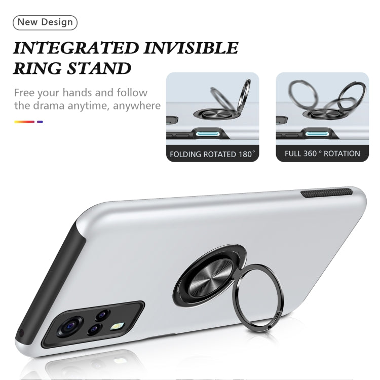For vivo Y31 PC + TPU Shockproof Magnetic Protective Case with Invisible Ring Holder