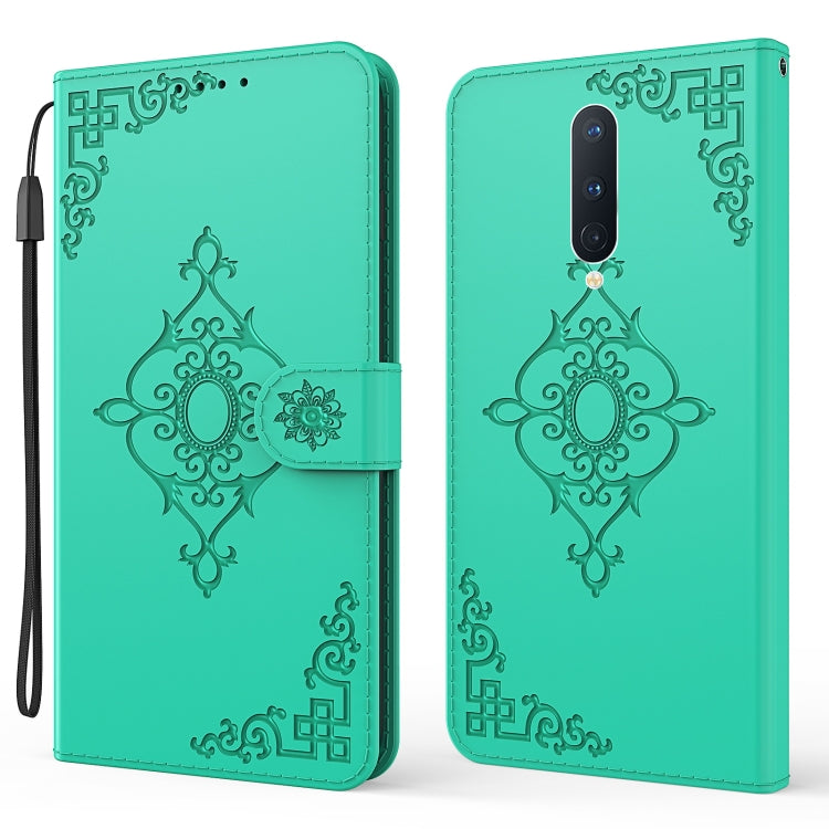 For OnePlus 8 Embossed Fortune Flower Pattern Horizontal Flip Leather Case with Holder & Card Slot & Wallet & Lanyard