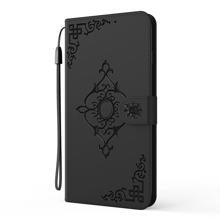 For LG K51 Embossed Fortune Flower Pattern Horizontal Flip Leather Case with Holder & Card Slot & Wallet & Lanyard