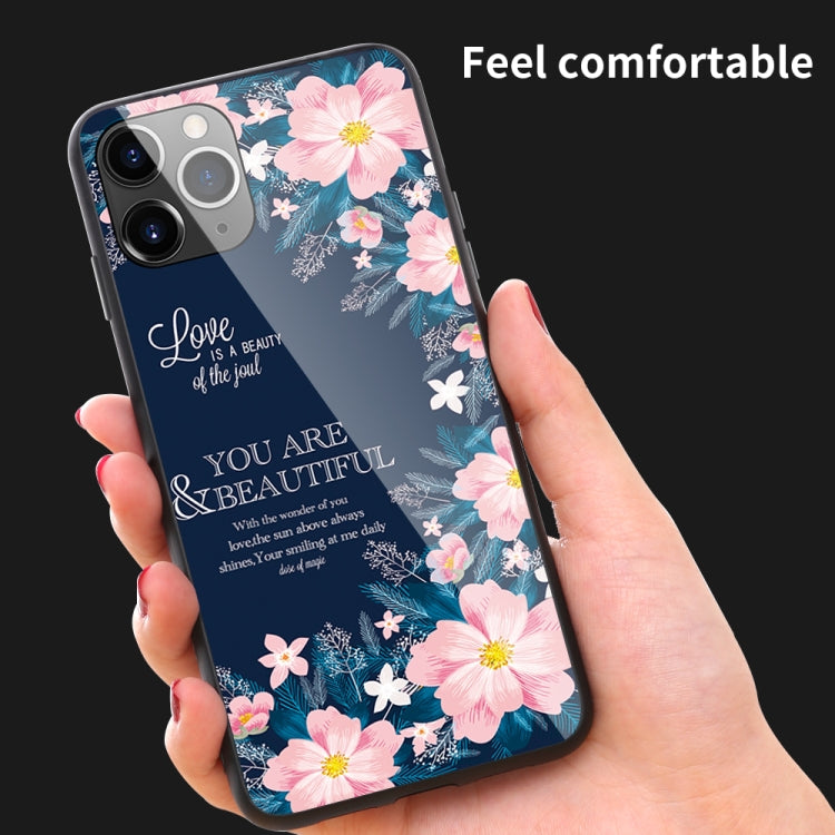 For iPhone 11 Colorful Painted Glass Case