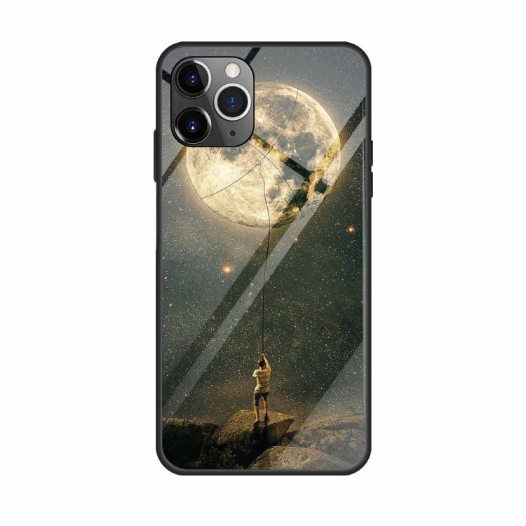 For iPhone 11 Colorful Painted Glass Case