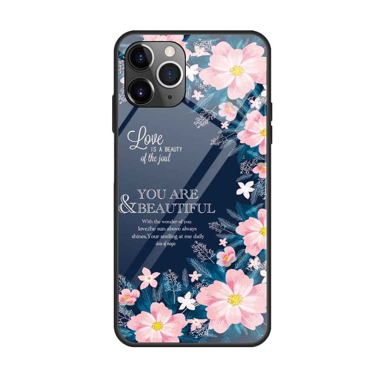 For iPhone 11 Colorful Painted Glass Case