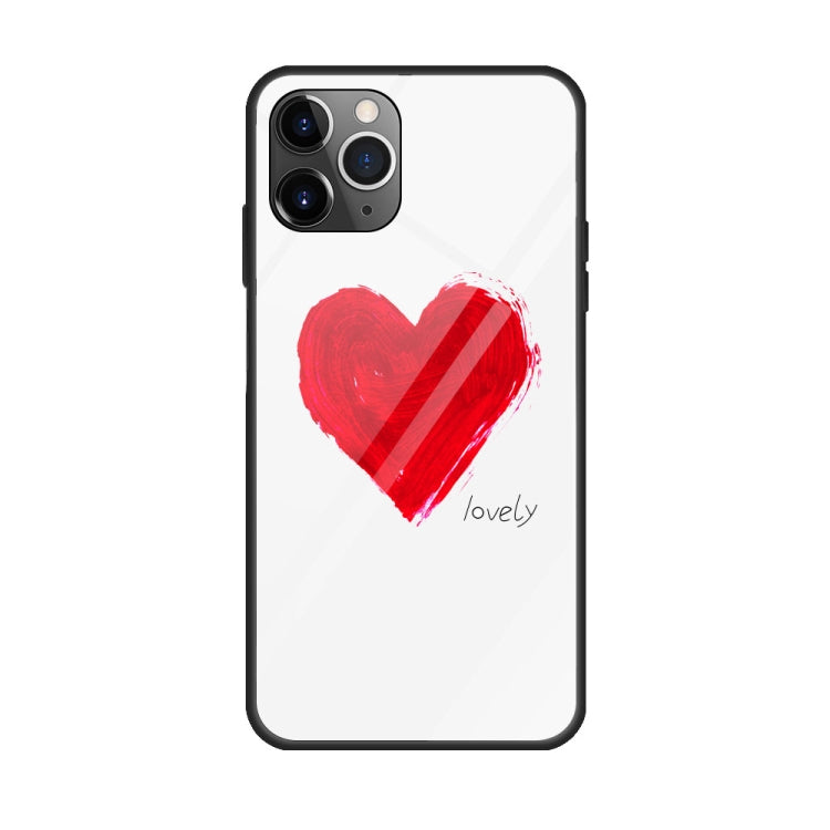 For iPhone 11 Pro Colorful Painted Glass Case